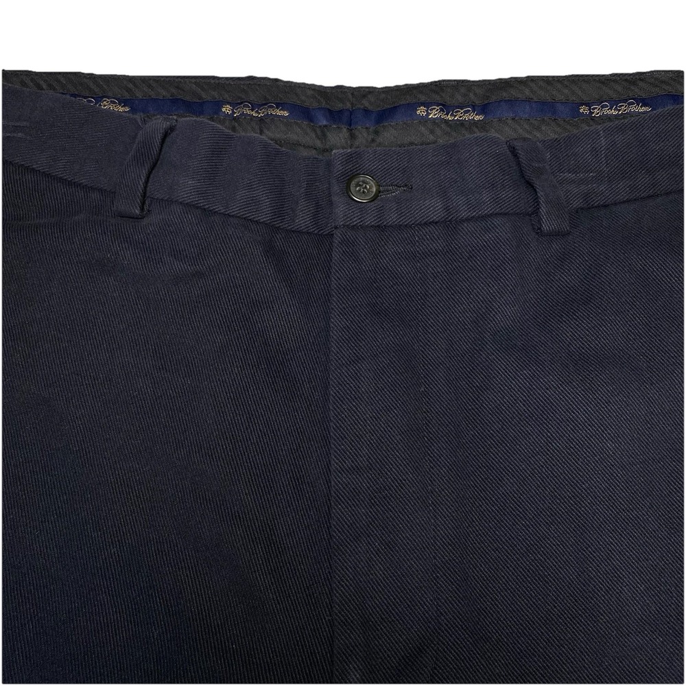 Brooks Brothers Pants 40x32 (39x29.5 Cuffed) Mens Hudson Flat Front Garbardine